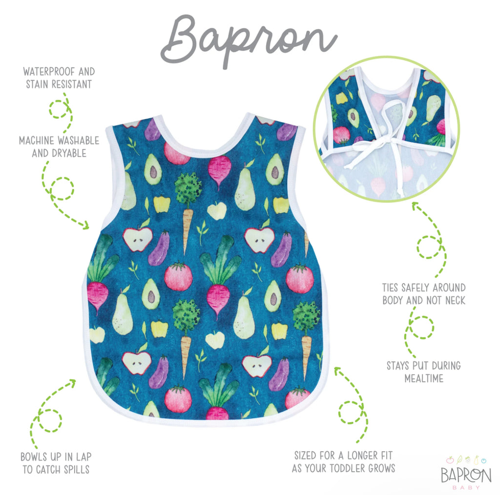 Organic Produce Bapron Baby Bib