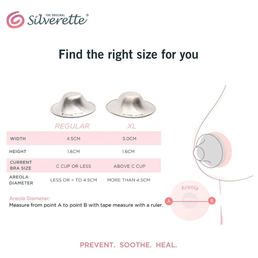 Silverette® Nursing Cups W/ O-Feel - Regular