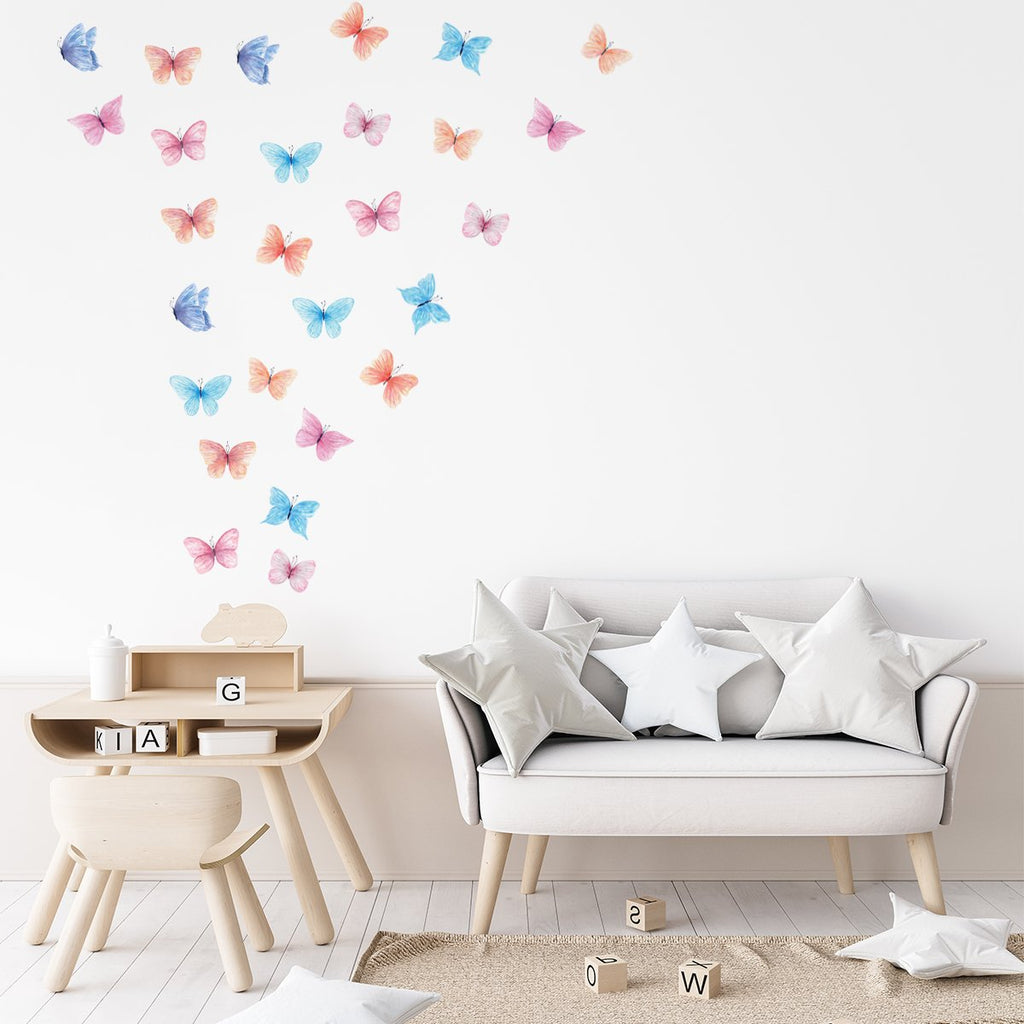 Colourful butterflies wall stickers