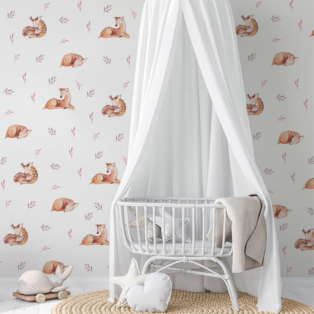 Deer in the woods wall stickers