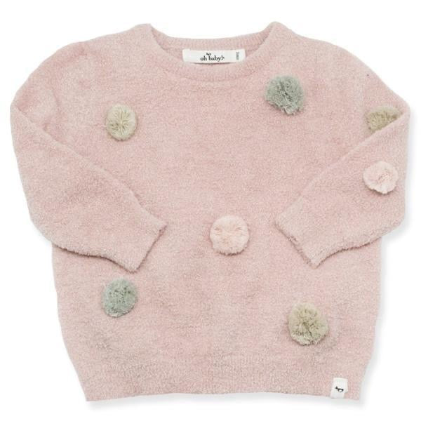 Blush Fuzzy Knit Brooklyn Sweater