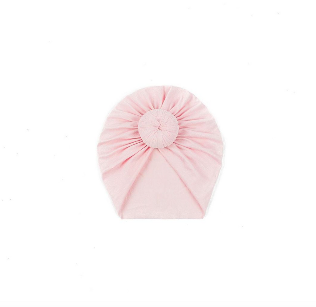 Soft Pink Knot Turban