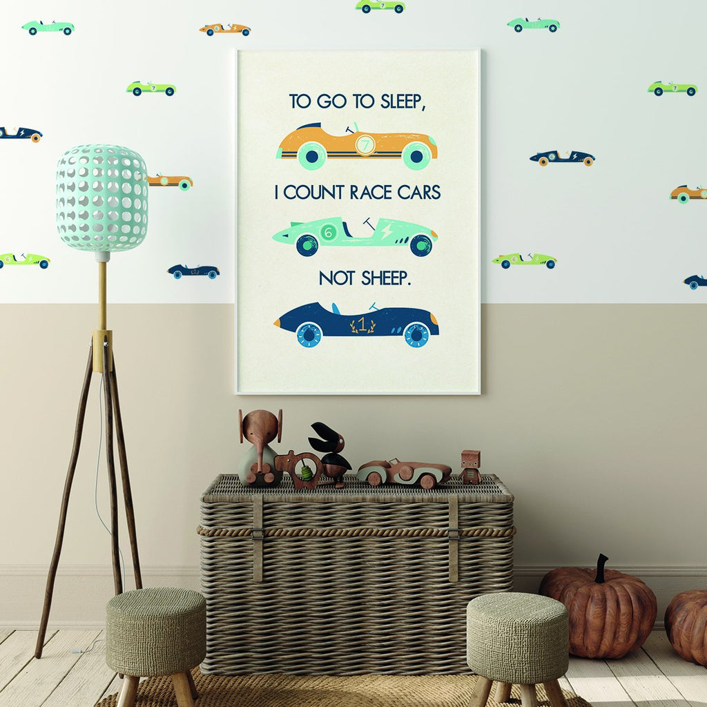 Classic Racing Cars wall stickers