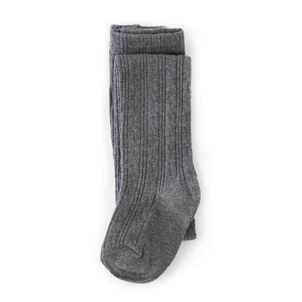 Charcoal Gray Knit Tights