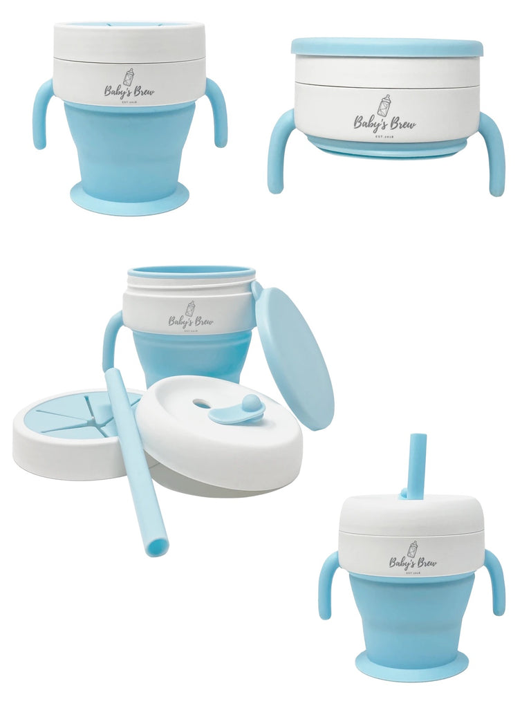 Blue 2 in 1 Snack Cup