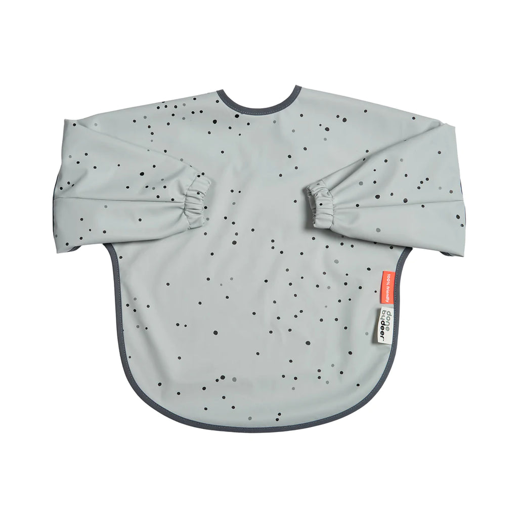 Dreamy Dots Sleeved Bib - Grey